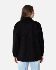 Black - Suede Shirt Suede Shirts TheMakeovr 