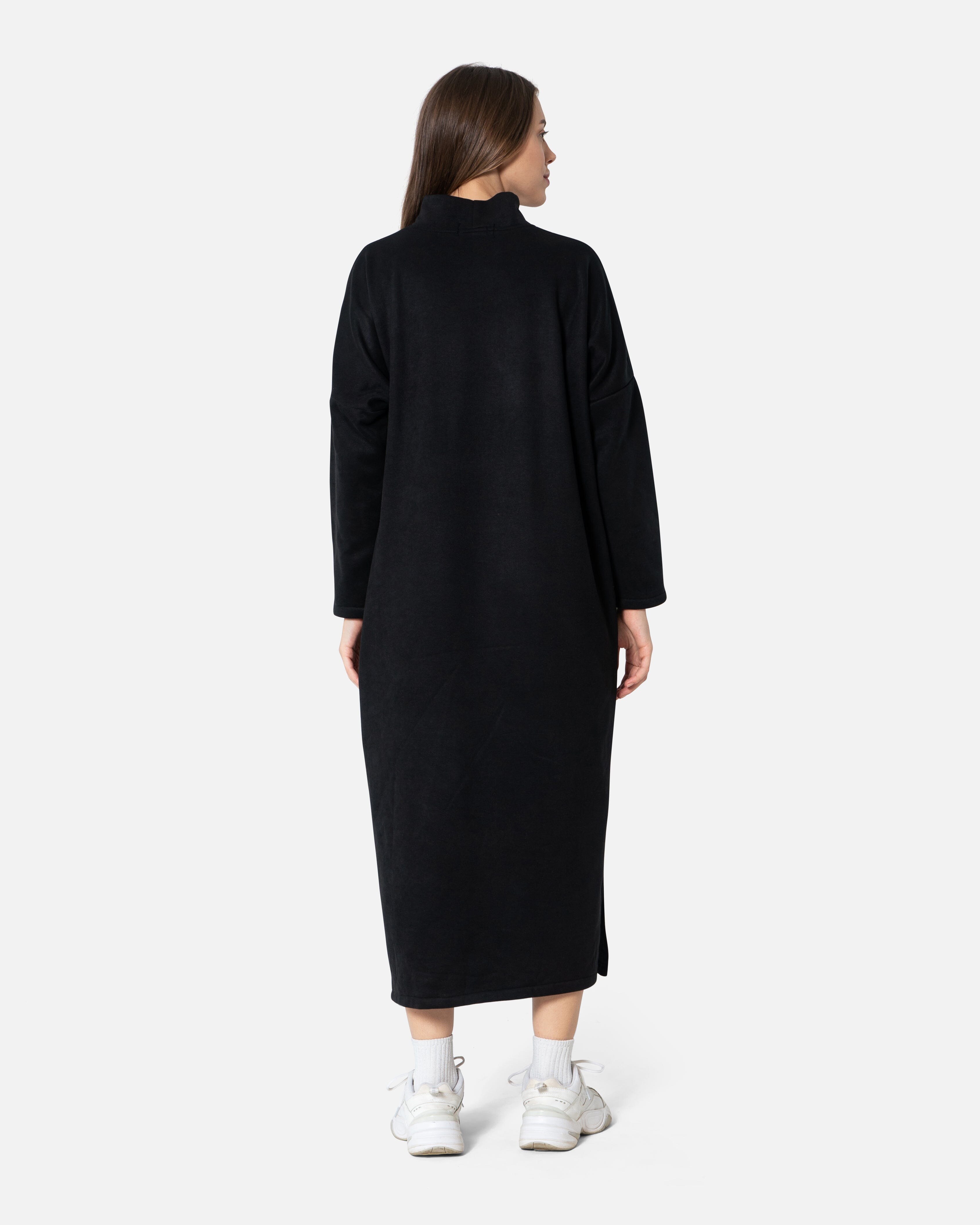 Black - Turtle Neck Dress Dress TheMakeovr 