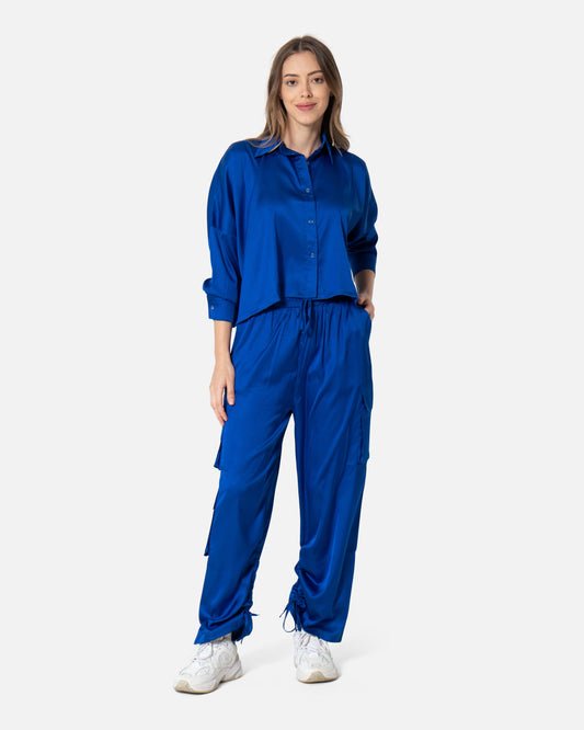 Blue - Satin Set TheMakeovr 