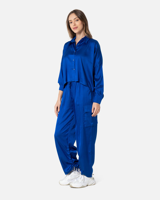 Blue - Satin Set TheMakeovr 