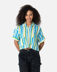 Blue Streak - Cropped Shirt Cropped Shirt TheMakeovr 