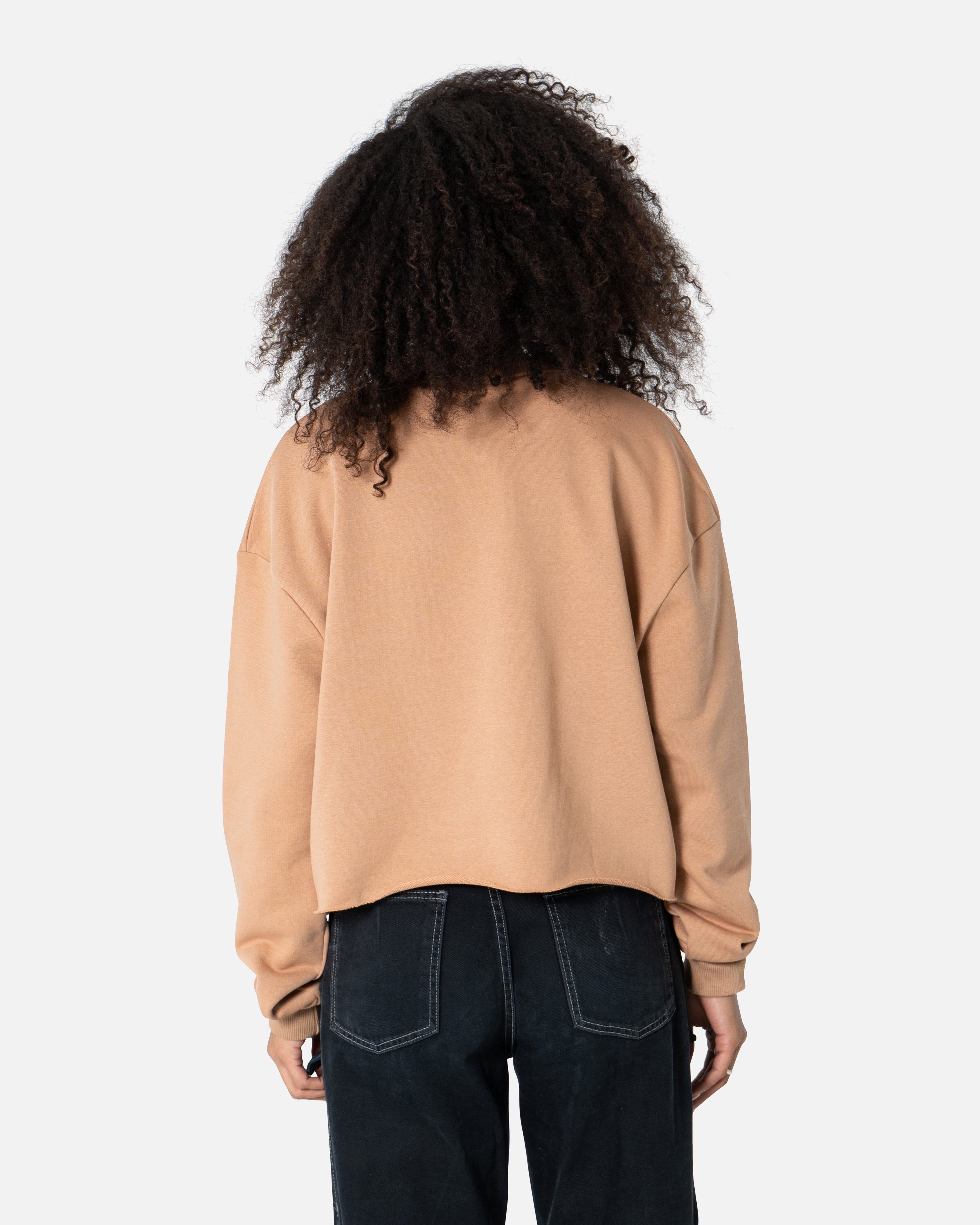 Camel - Basic Sweatshirt Summer Cropped Sweatshirts TheMakeovr 