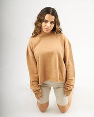 Camel - Basic Sweatshirt Summer Cropped Sweatshirts TheMakeovr 