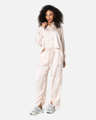 Champagne - Satin Cargo Pants TheMakeovr 