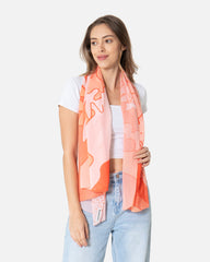 Coral - Scarf x Cover Up Cover Up TheMakeovr 