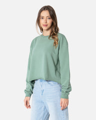 Cordele Green - Basic Sweatshirt Summer Cropped Sweatshirts TheMakeovr 