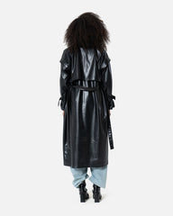 Faux Leather Coat Coat TheMakeovr 