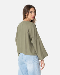 Frosty Green - "Tie Front" Cardigan Oversized Cardigan TheMakeovr 