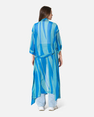 Mint Zebra - Chiffon Kimono Kimono TheMakeovr 