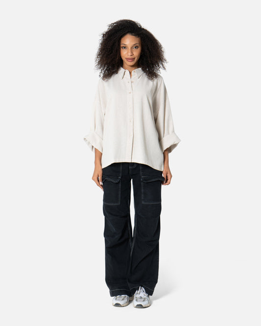 Off White - Linen Shirt TheMakeovr 