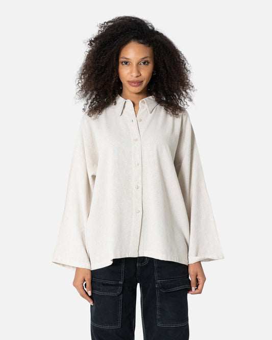 Off White - Linen Shirt TheMakeovr 