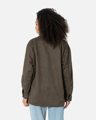 Olive - Suede Shirt Suede Shirts TheMakeovr 