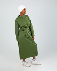 Olive - Turtle Neck Dress Dress TheMakeovr 