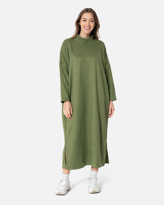 Olive - Turtle Neck Dress Dress TheMakeovr 