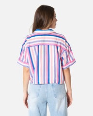 Pink Streak - Cropped Shirt Cropped Shirt TheMakeovr 