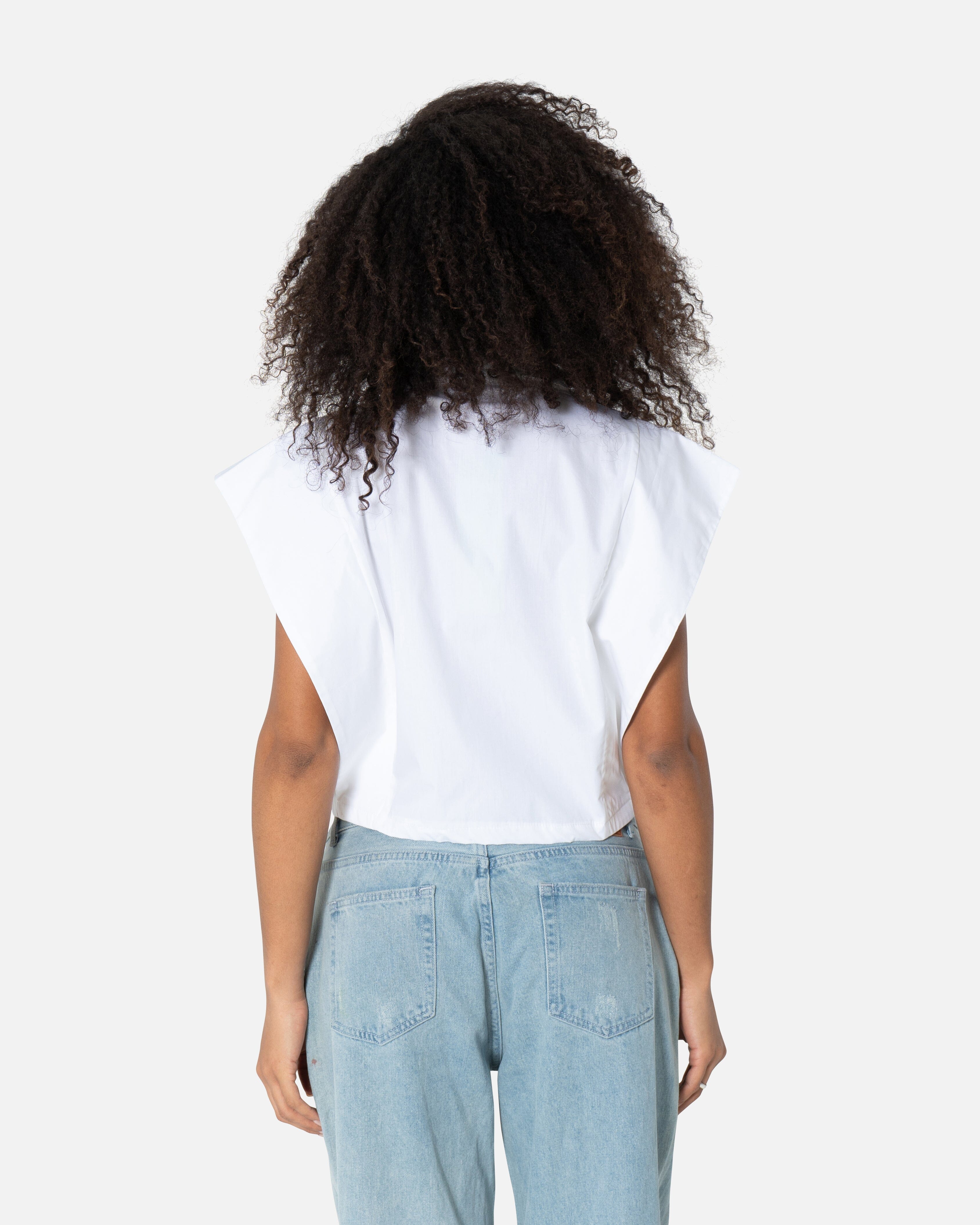 Poplin Cut-Out Shirt Cropped Shirt TheMakeovr 