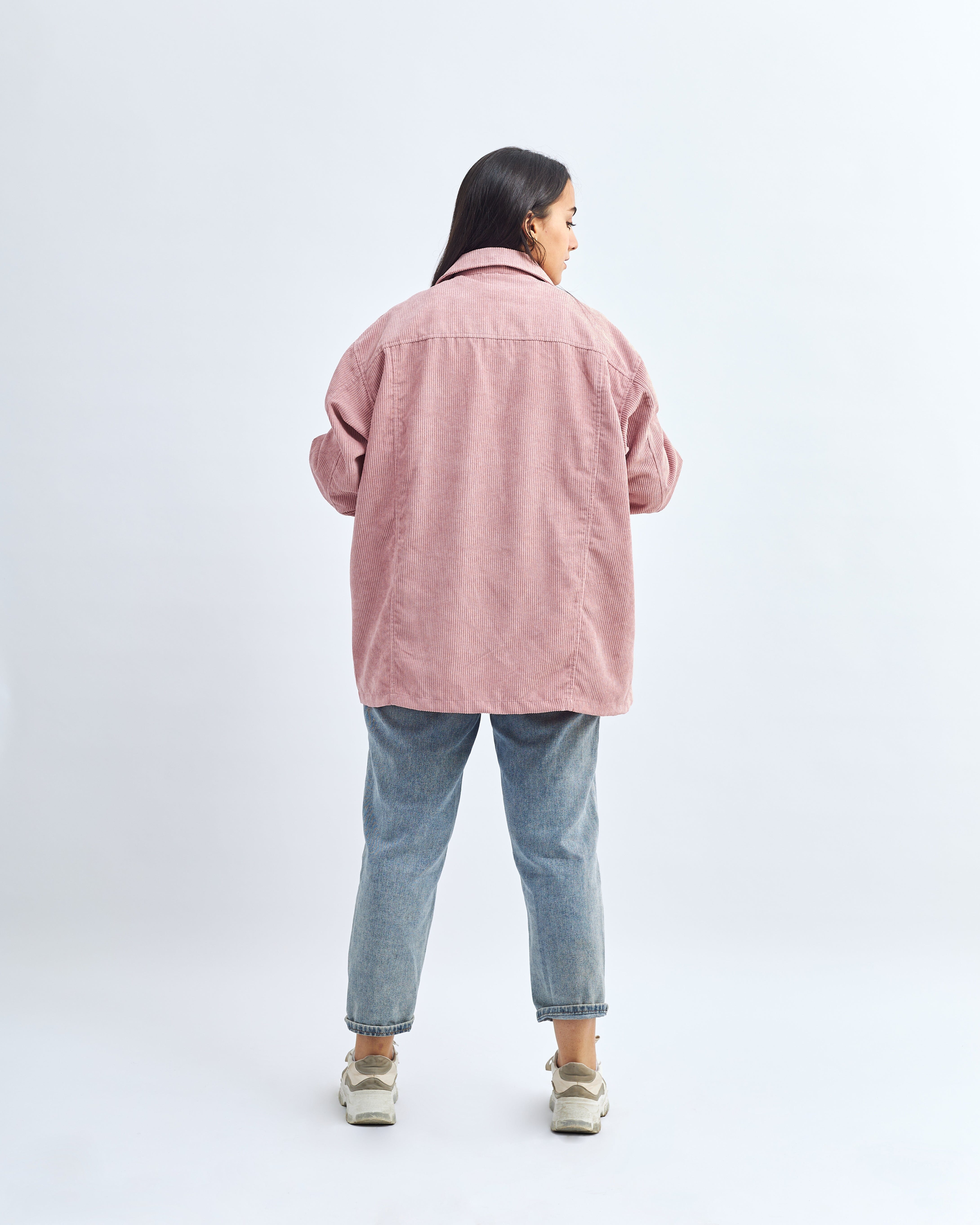 Powder - Corduroy Shirt Oversized Long Sleeve Shirt TheMakeovr 