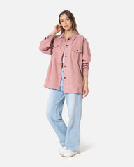 Powder - Corduroy Shirt Oversized Long Sleeve Shirt TheMakeovr 