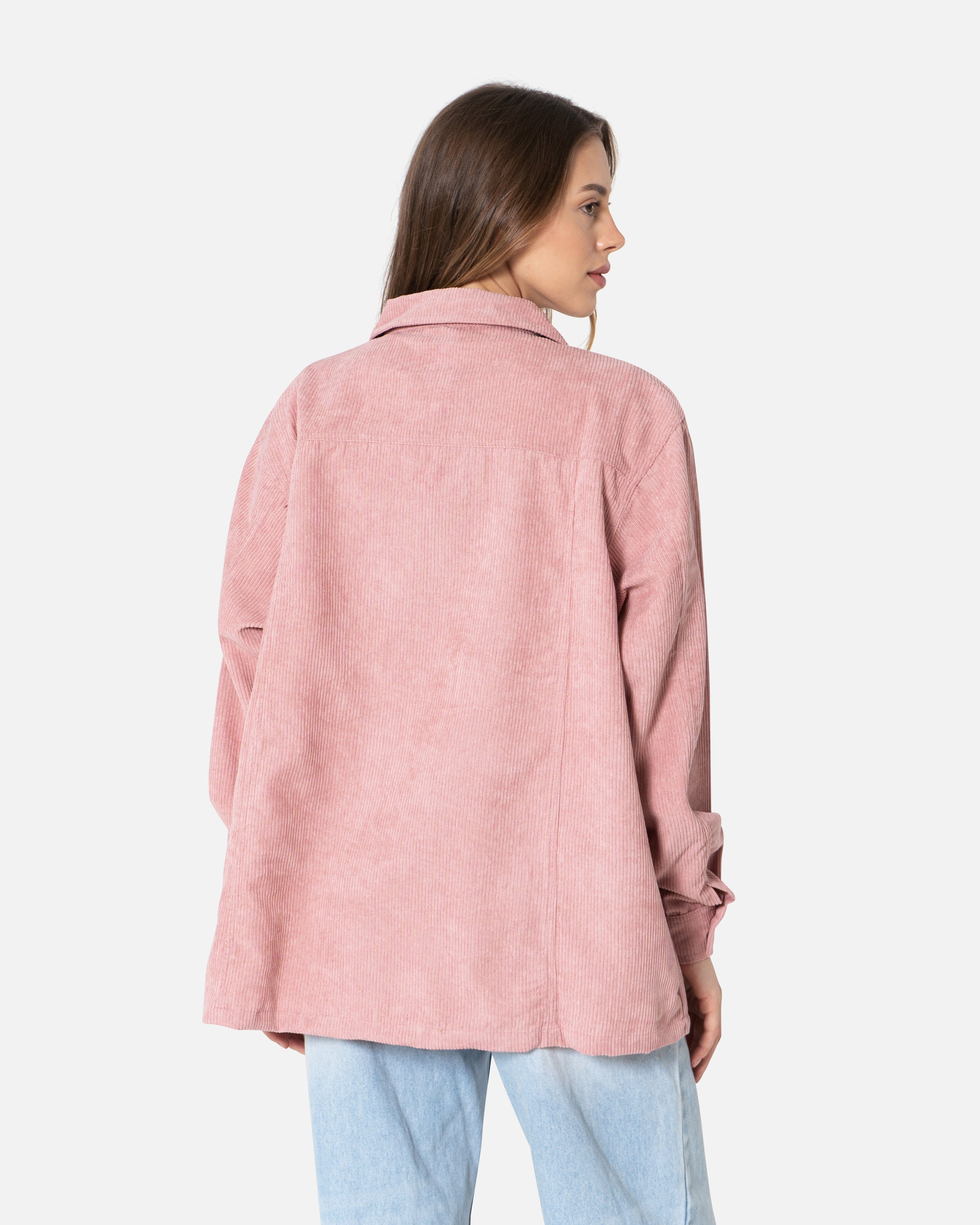 Powder - Corduroy Shirt Oversized Long Sleeve Shirt TheMakeovr 